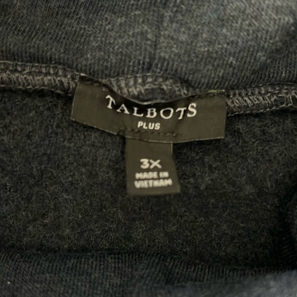 NEW Talbots Plus 3X Charcoal Gray Cowl Neck Knit Pullover Discounted Shipping - Picture 6 of 8